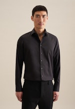 Twill Performance-Hemd in Slim mit Kentkragen in Schwarz |  Seidensticker Onlineshop