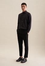 Twill Performance-Hemd in Slim mit Kentkragen in Schwarz |  Seidensticker Onlineshop