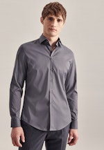 Performance shirt in Slim with Kent-Collar in Grey |  Seidensticker Onlineshop