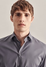 Slim Performance-Hemd Uni in Grau |  Seidensticker Onlineshop