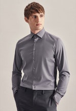 Performance shirt in Slim with Kent-Collar in Grey |  Seidensticker Onlineshop