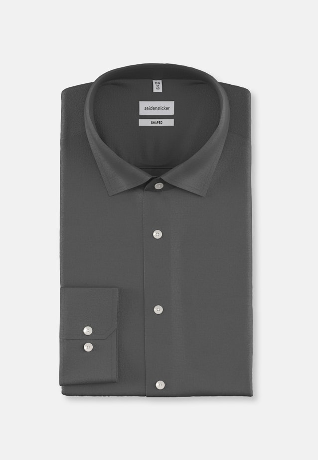 Slim Performance-Hemd Uni in Grau |  Seidensticker Onlineshop