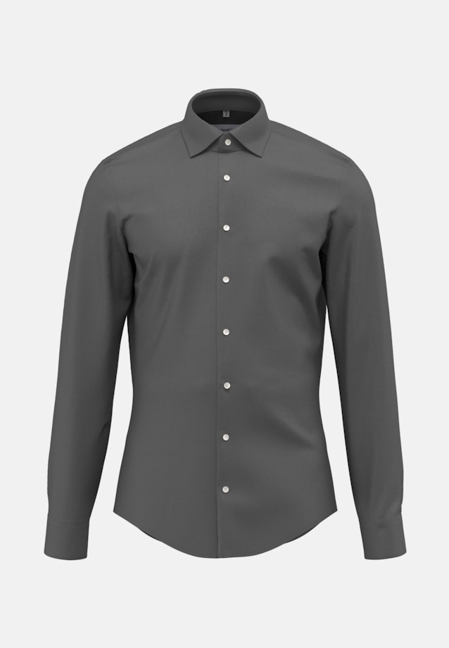 Slim Performance-Hemd Uni in Grau |  Seidensticker Onlineshop