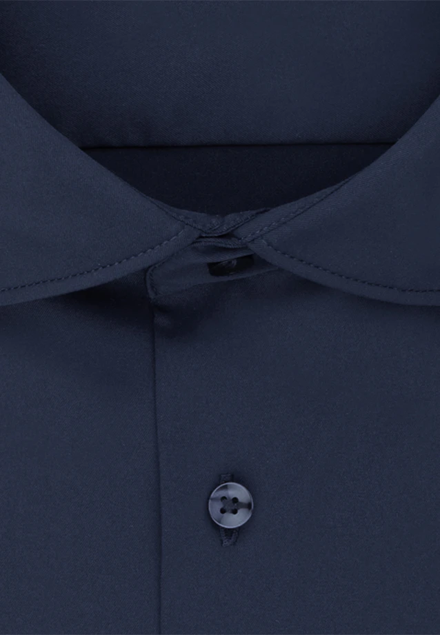 Slim Performance-Hemd Uni in Dunkelblau |  Seidensticker Onlineshop