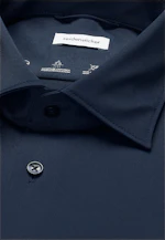 Slim Performance-Hemd Uni in Dunkelblau |  Seidensticker Onlineshop