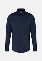 Slim Performance-Hemd Uni in Dunkelblau |  Seidensticker Onlineshop