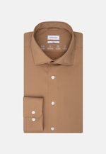 Performance shirt in Slim with Kent-Collar in Brown |  Seidensticker Onlineshop