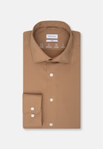 Slim Chemise Performance Uni in Marron |  Seidensticker Onlineshop