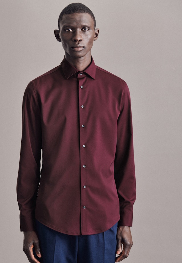 Performance shirt in Slim with Kent-Collar in Red | Seidensticker Onlineshop