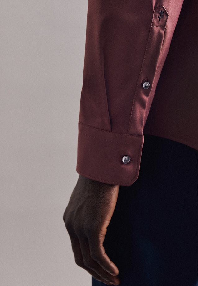 Slim Chemise Performance Uni in Rouge |  Seidensticker Onlineshop