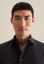 Slim Performance-Hemd Uni in Schwarz |  Seidensticker Onlineshop