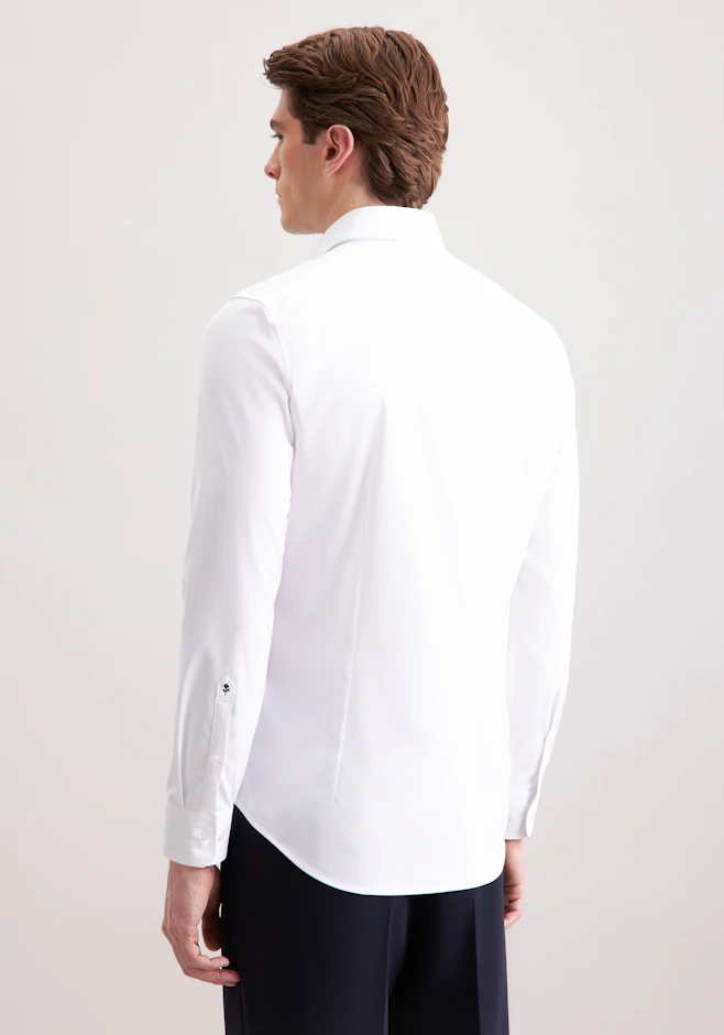 Slim Performance-Hemd Uni in Weiß | Seidensticker Onlineshop