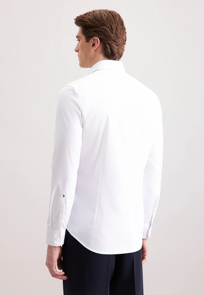 Slim Performance-Hemd Uni in Weiß | Seidensticker Onlineshop