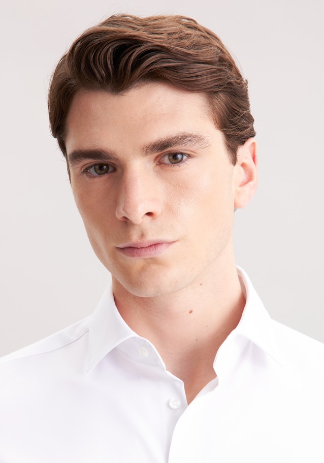 Slim Performance shirt Uni in White | Seidensticker Onlineshop