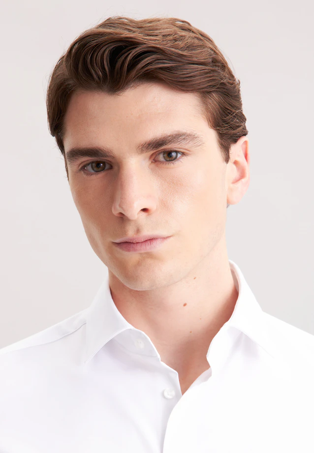 Slim Performance-Hemd Uni in Weiß |  Seidensticker Onlineshop