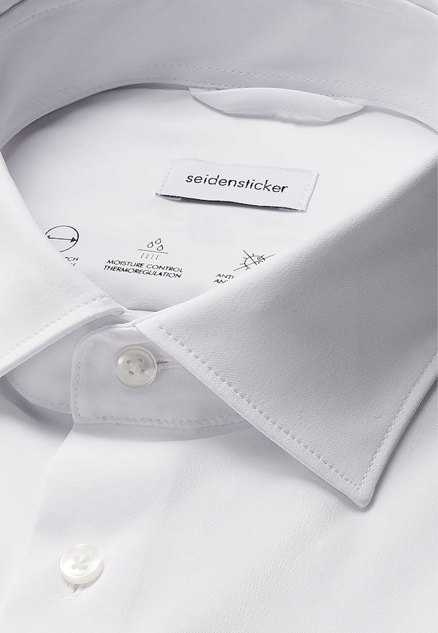 Slim Performance-Hemd Uni in Weiß |  Seidensticker Onlineshop