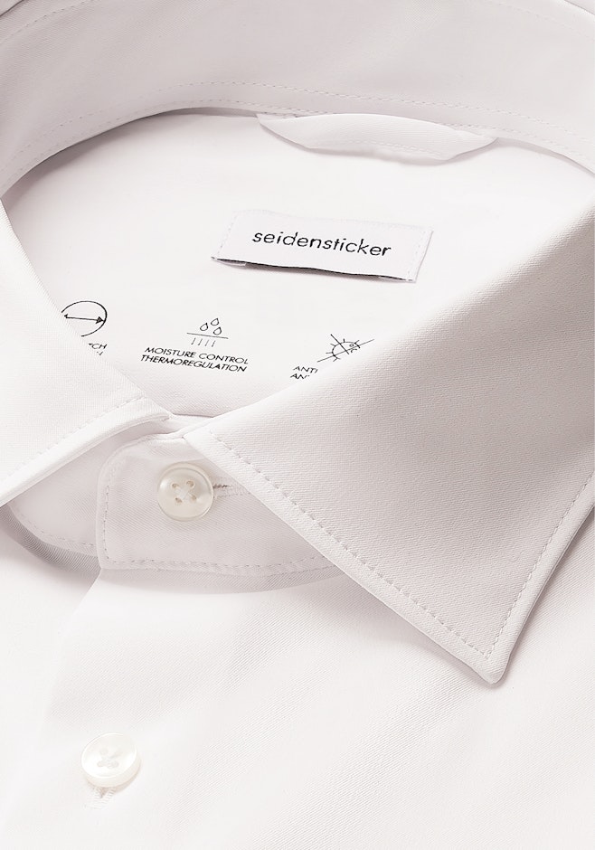 Slim Performance shirt Uni in White | Seidensticker online shop