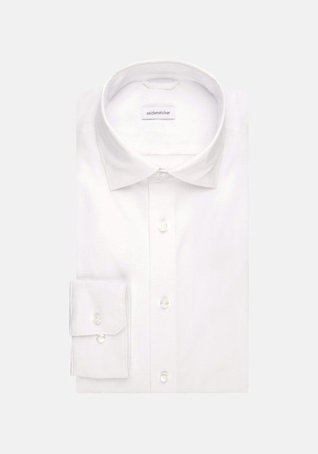 Slim Performance-Hemd Uni in Weiß | Seidensticker Onlineshop