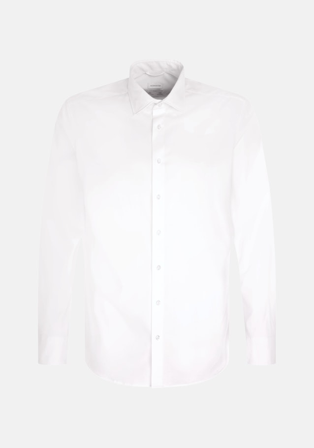 Slim Performance-Hemd Uni in Weiß | Seidensticker Onlineshop