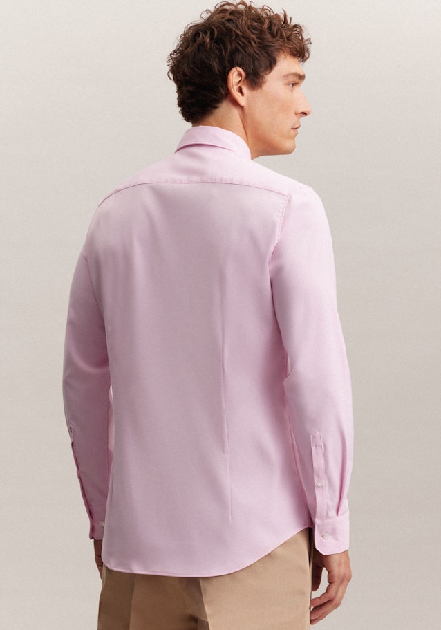 Twill Performance-Hemd in Slim mit Kentkragen in Rosa/Pink | Seidensticker Onlineshop