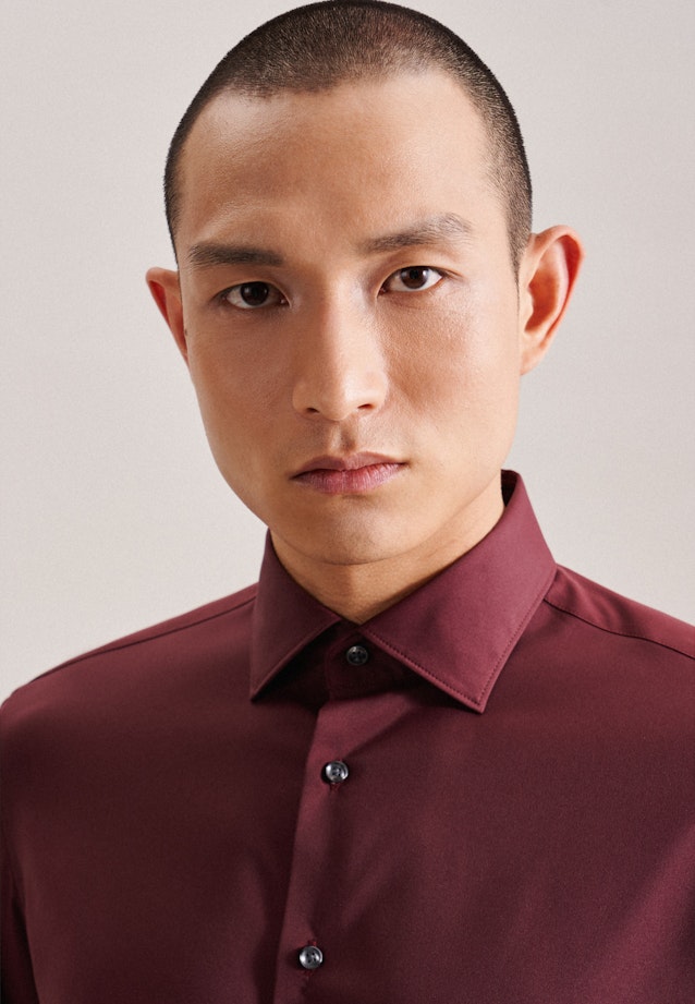 Performance shirt in Slim with Kent-Collar in Red |  Seidensticker Onlineshop