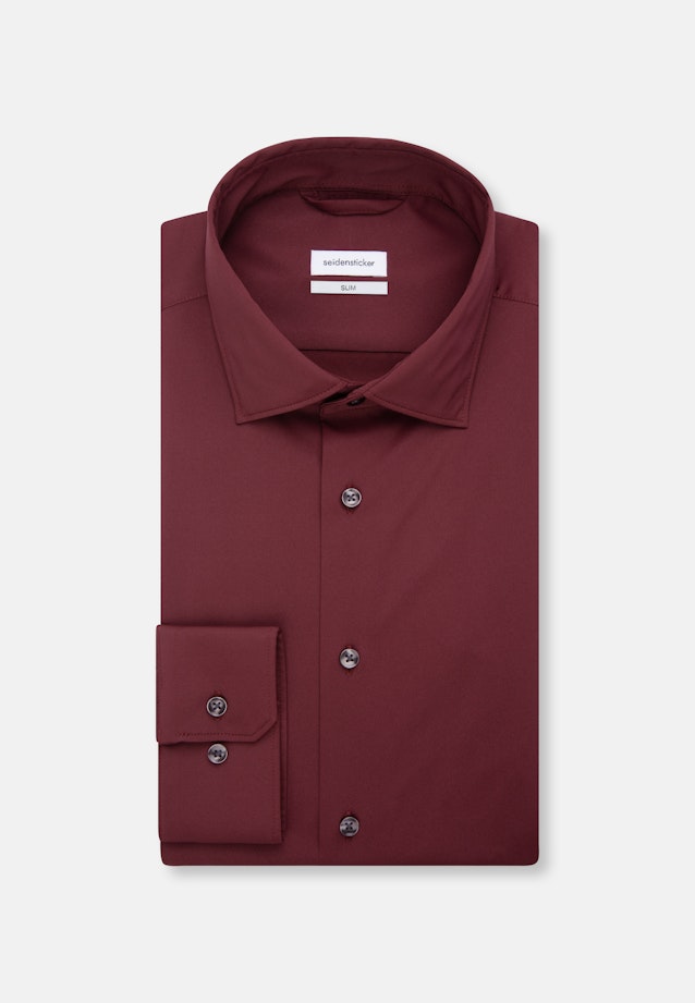 Slim Performance-Hemd Uni in Rot |  Seidensticker Onlineshop