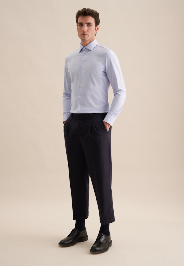 Slim Chemise Performance Uni in Bleu Clair |  Seidensticker Onlineshop