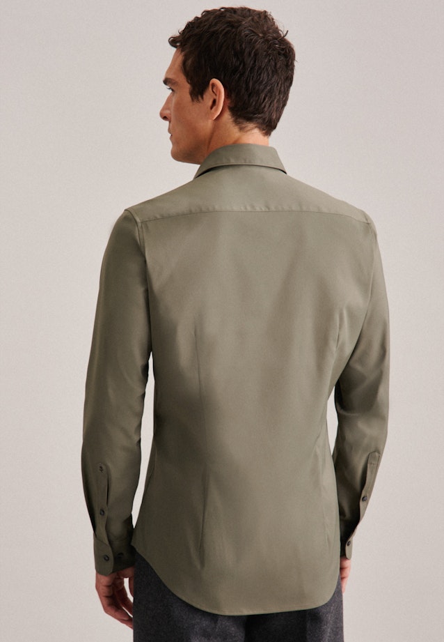 Slim Performance-Hemd Uni in Grün |  Seidensticker Onlineshop
