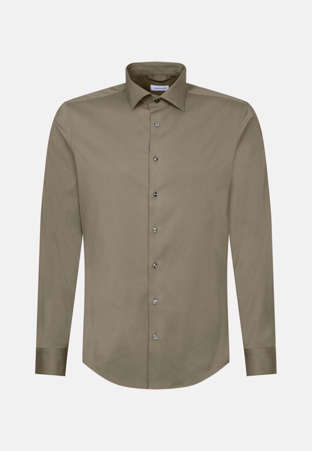 Slim Performance-Hemd Uni in Grün |  Seidensticker Onlineshop