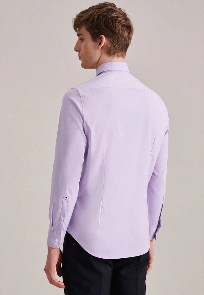 Slim Chemise Performance Uni dans Lilas | Boutique en ligne Seidensticker