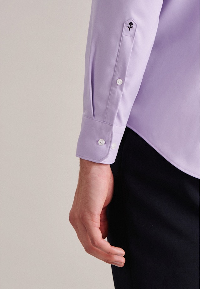 Chemise performance Slim Twill (sergé) Col Kent in Lilas |  Seidensticker Onlineshop