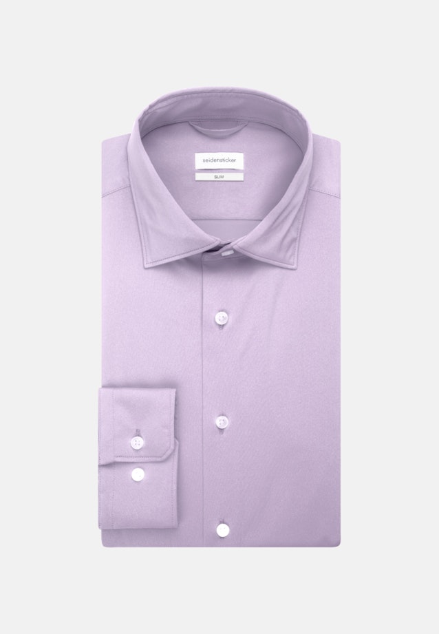 Chemise performance Slim Twill (sergé) Col Kent in Lilas |  Seidensticker Onlineshop