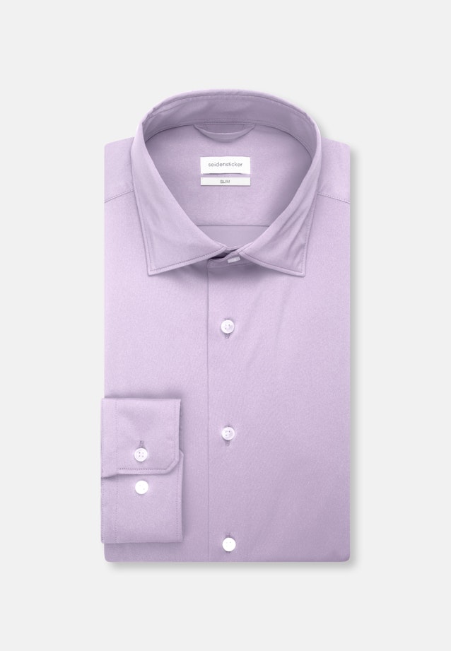 Slim Chemise Performance Uni in Lilas |  Seidensticker Onlineshop