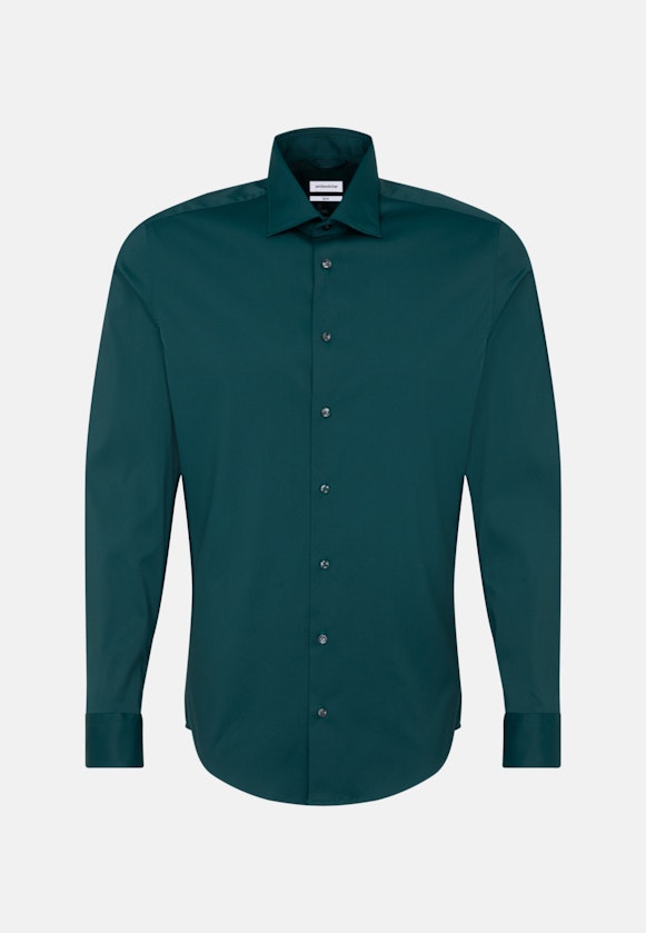 Performance shirt in Slim with Kent-Collar in Green |  Seidensticker Onlineshop