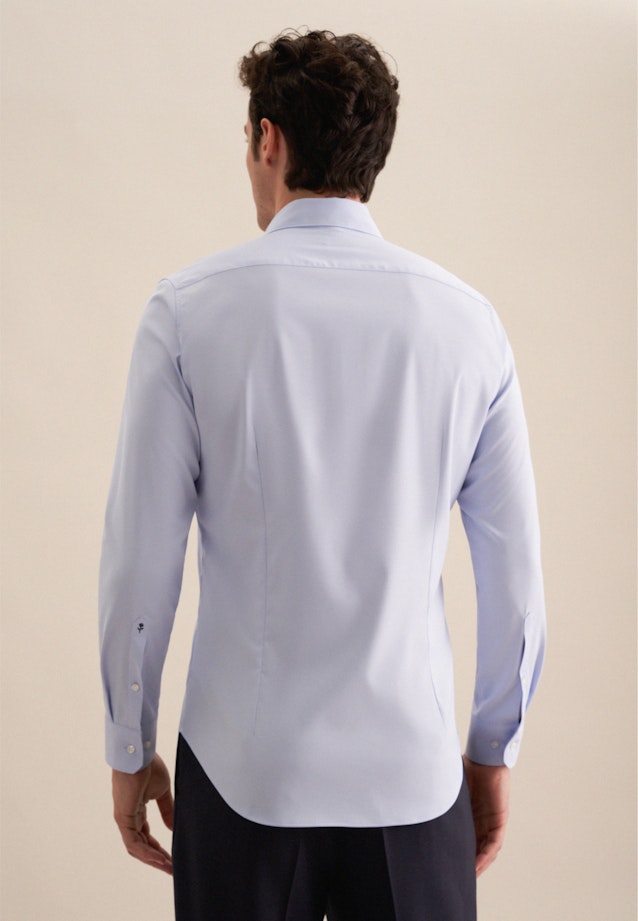 Chemise performance Slim Twill (sergé) Col Kent in Bleu Clair |  Seidensticker Onlineshop