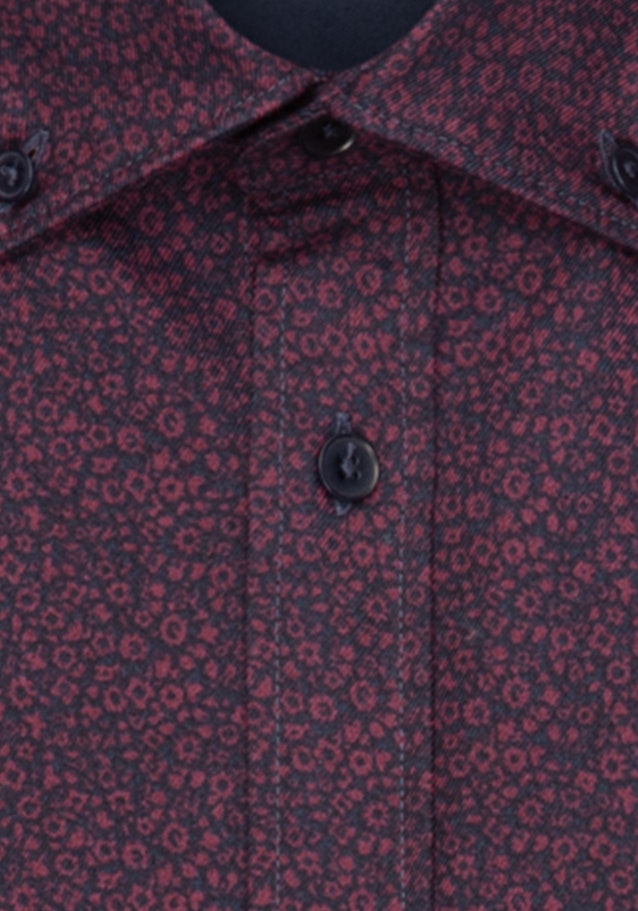 Chemise casual in Regular with Col Boutonné in Rouge |  Seidensticker Onlineshop