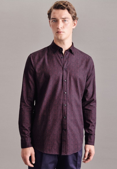 Regular Chemise casual Imprimé in Rouge |  Seidensticker Onlineshop