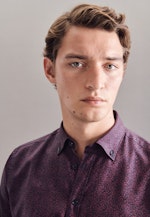 Regular Casual Shirt Print in Red |  Seidensticker Onlineshop