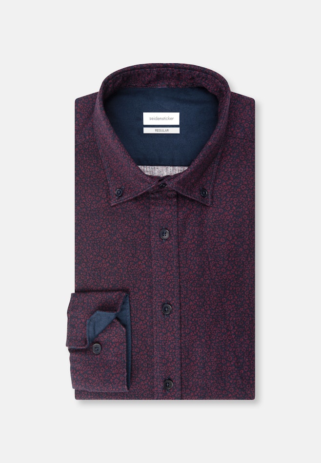 Regular Chemise casual Imprimé dans Rouge | Boutique en ligne Seidensticker
