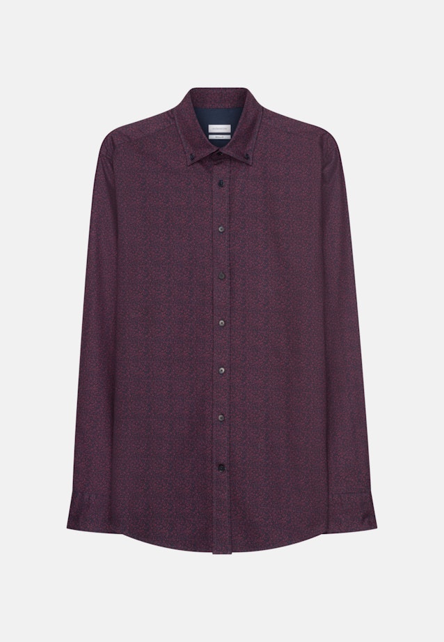Regular Casual Shirt Print in Red |  Seidensticker Onlineshop