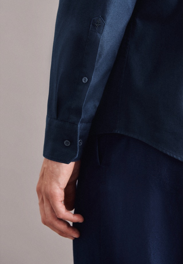 Regular Chemise Business uni in Bleu Foncé |  Seidensticker Onlineshop