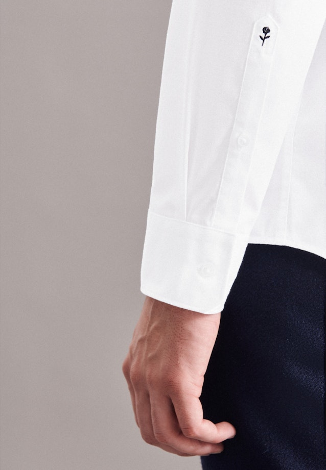 Regular Business Shirt Plain in White |  Seidensticker Onlineshop