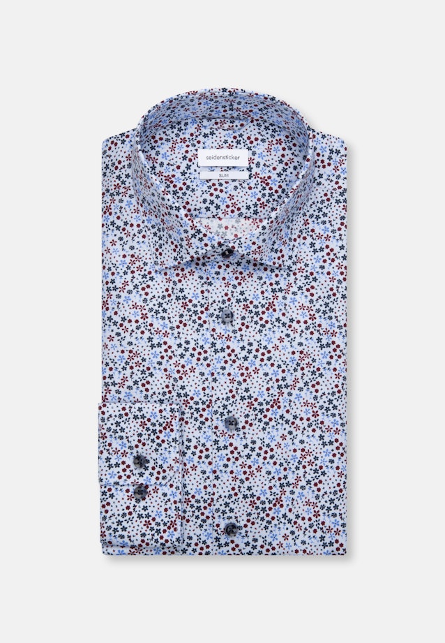 Shaped Business Shirt Print in Light Blue |  Seidensticker Onlineshop