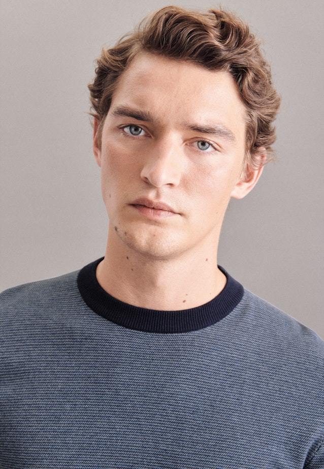 Pullover Streifen in Dunkelblau |  Seidensticker Onlineshop