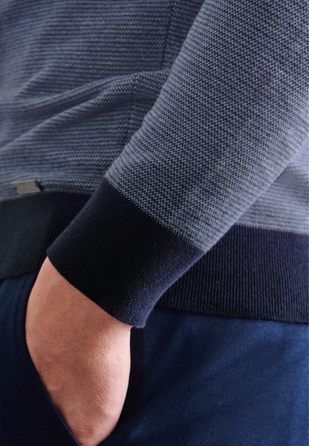 Pullover Streifen in Dunkelblau |  Seidensticker Onlineshop