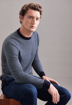 Pullover Streifen in Dunkelblau |  Seidensticker Onlineshop