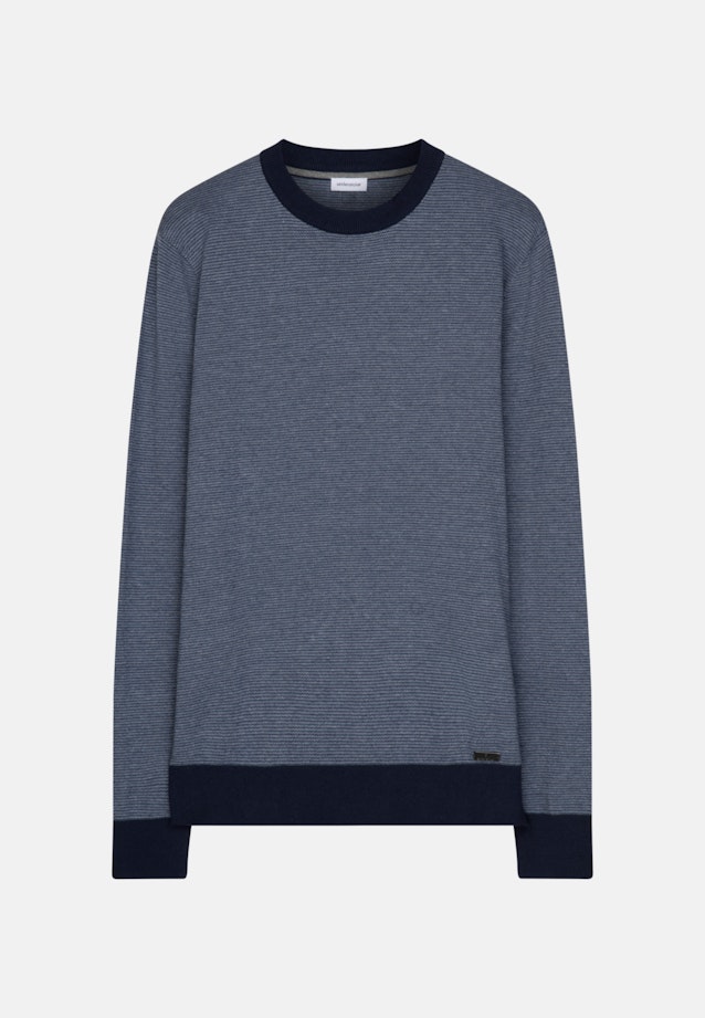 Pullover Streifen in Dunkelblau |  Seidensticker Onlineshop
