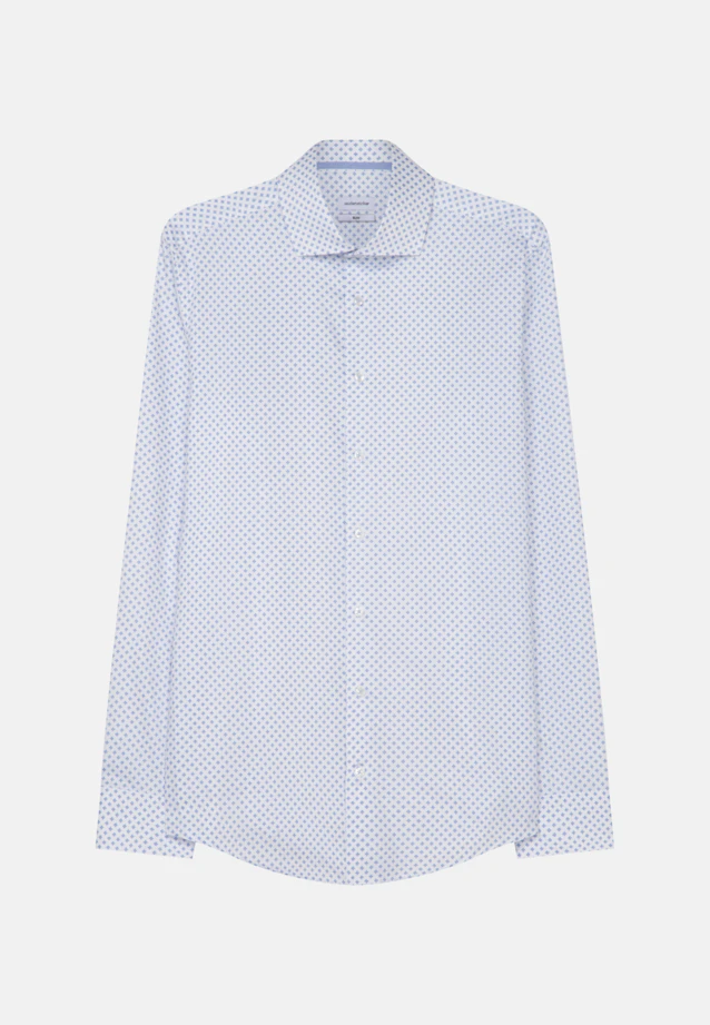 Slim Business Hemd Print in Hellblau |  Seidensticker Onlineshop