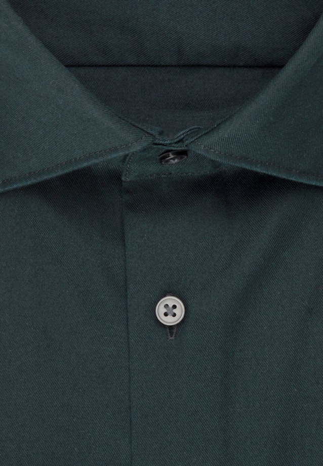 Bügelleichtes Twill Business Hemd in Slim mit Kentkragen in Grün |  Seidensticker Onlineshop