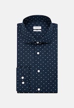 Chemise Business Slim Popeline Col Kent in Bleu Foncé |  Seidensticker Onlineshop